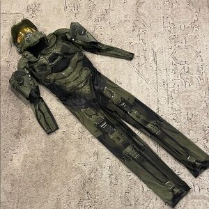 HALO Green and Black Sci-Fi Costume Suit